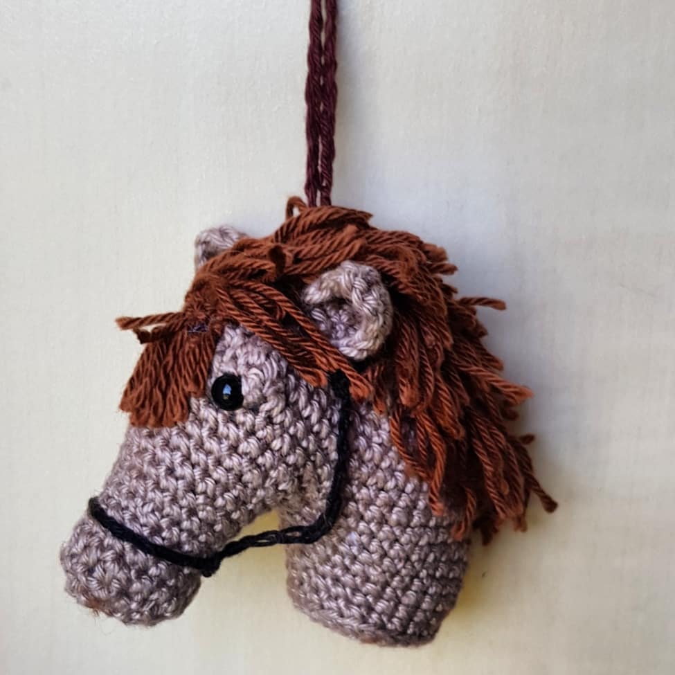 tête de cheval - création en crochet