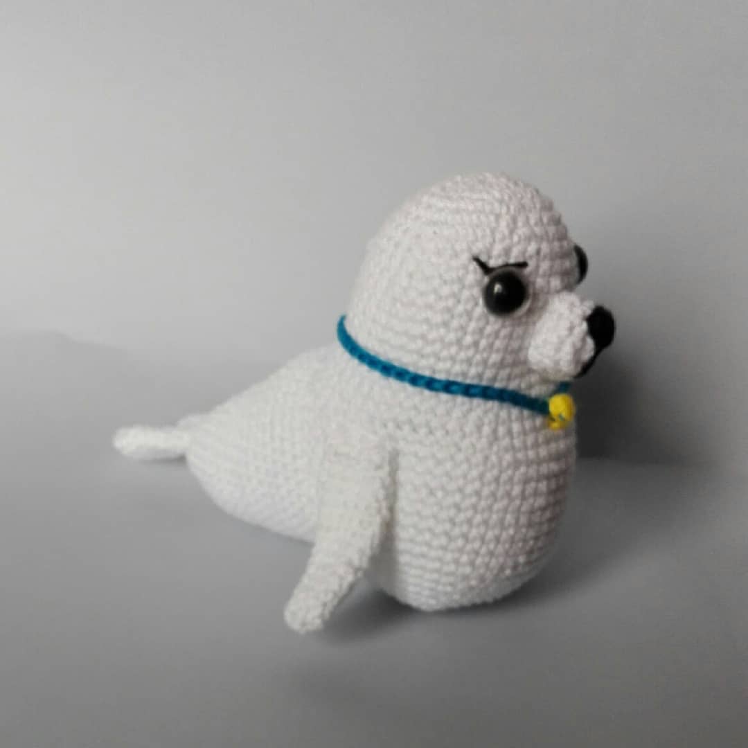 phoque - création en crochet