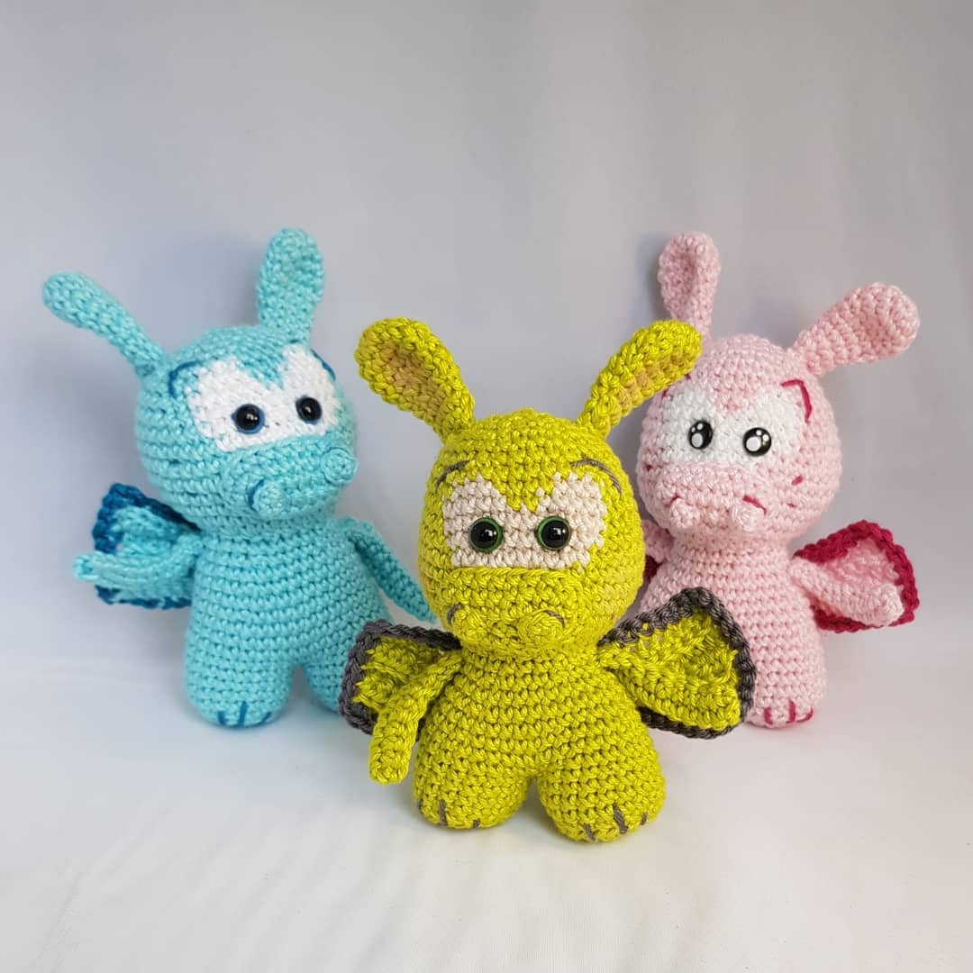 Dinos Mignons - création en crochet