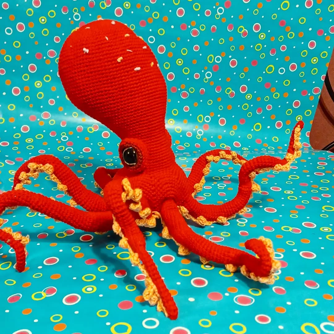 Poulpe - création en crochet