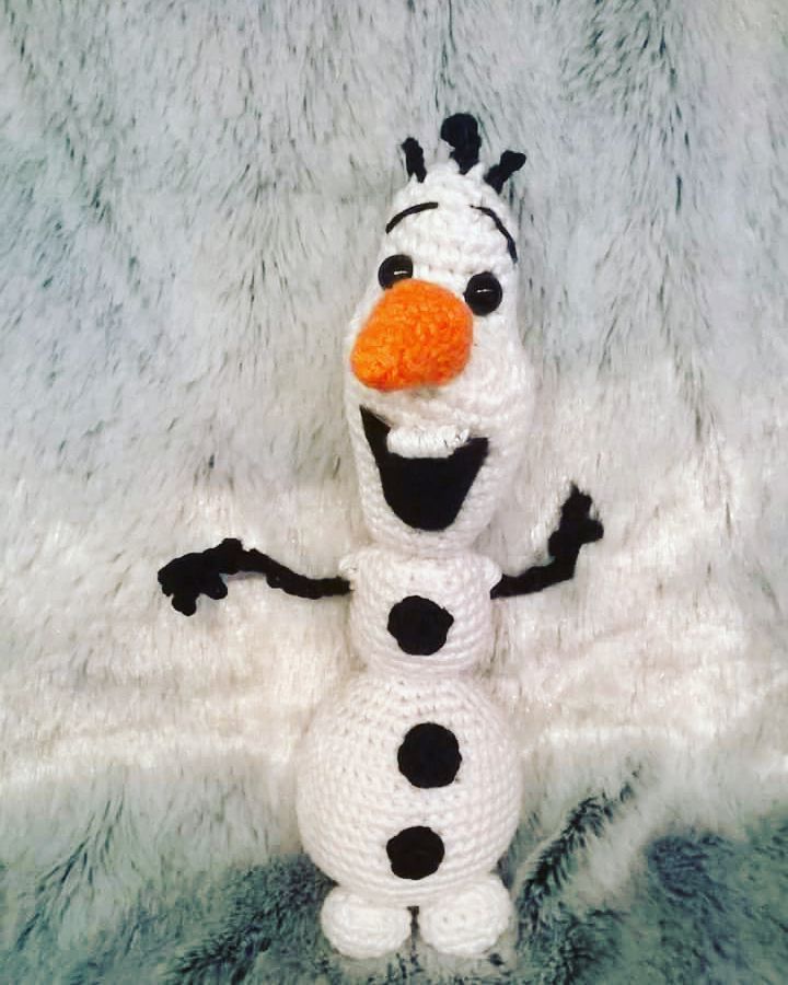 Bonhomme de neige - création en crochet