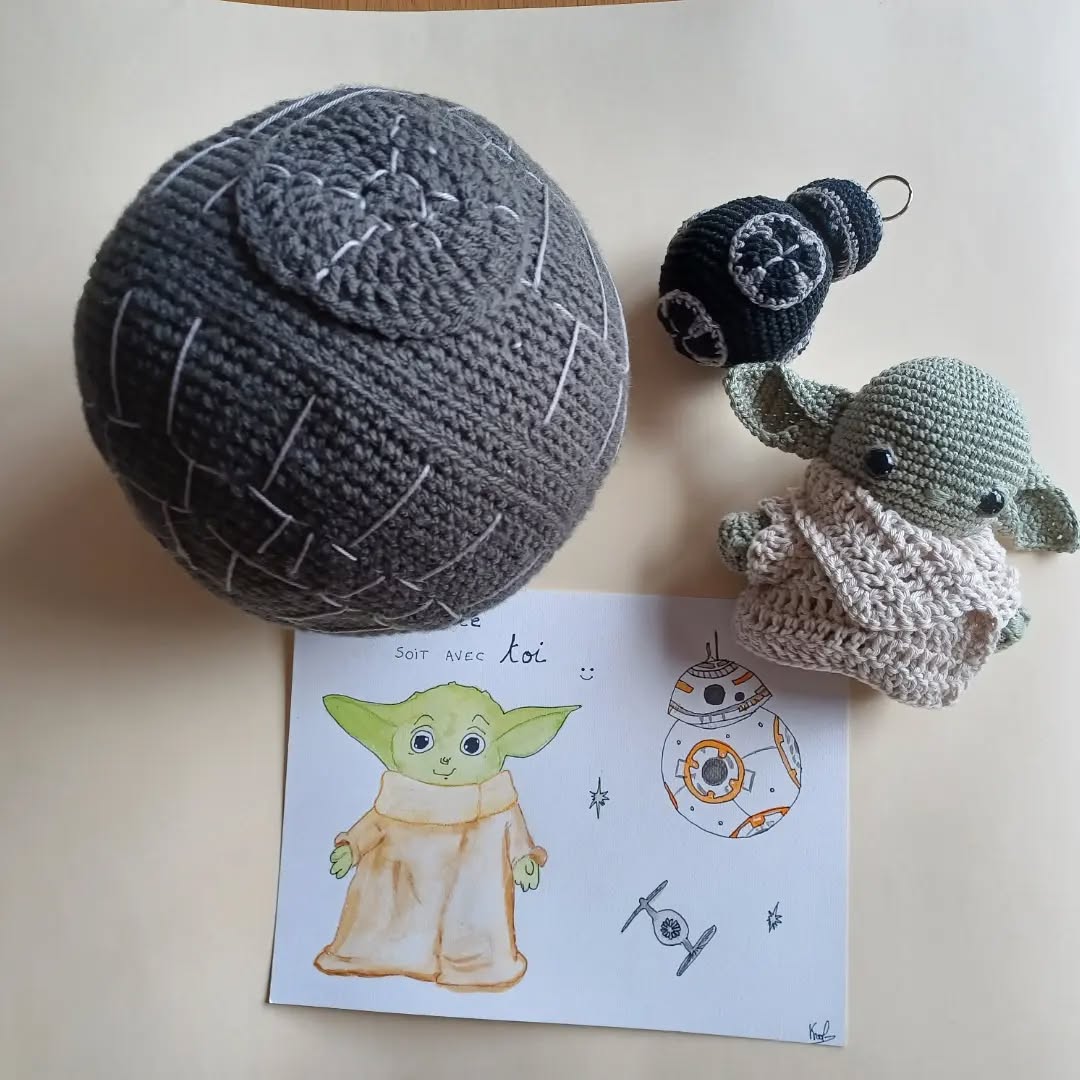 Grogu - création en crochet
