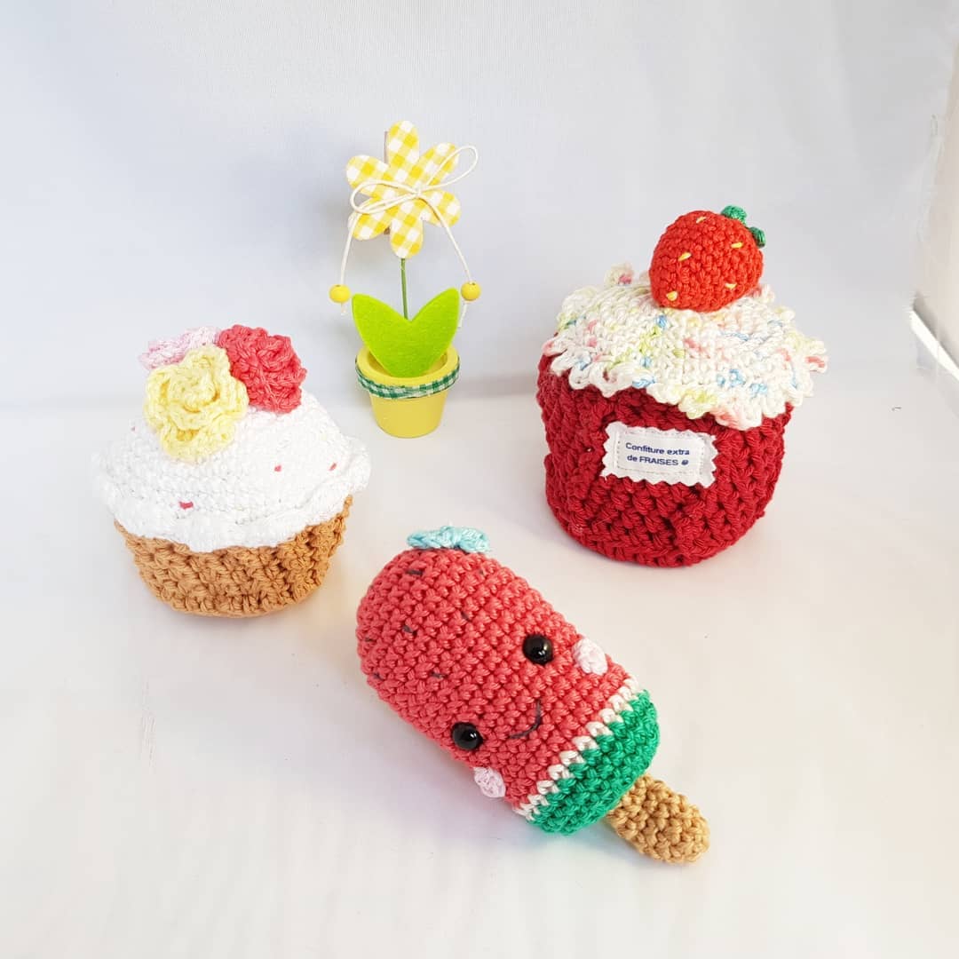 Glaces - création en crochet