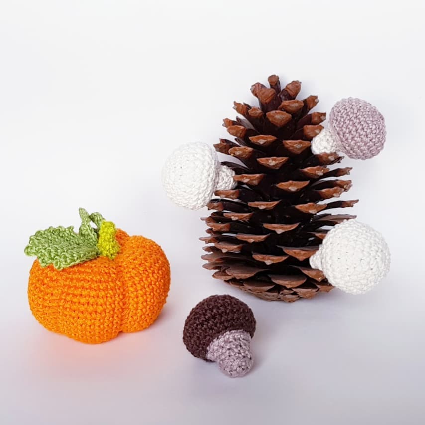 Citrouille d'halloween  - création en crochet
