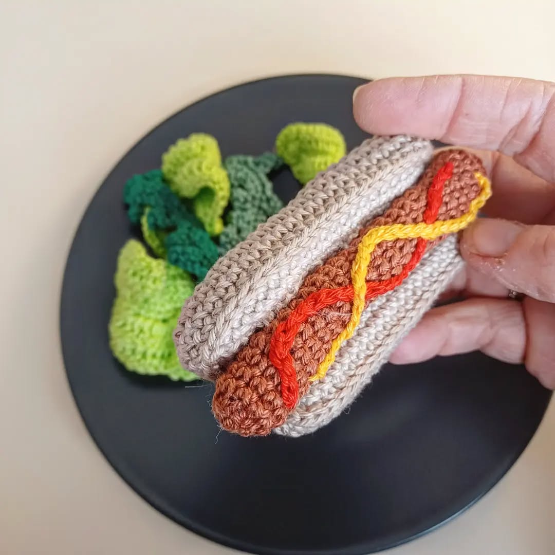 Hot dog - création en crochet