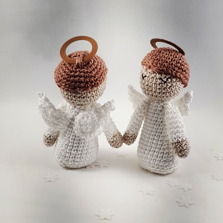 Anges ailés - création en crochet