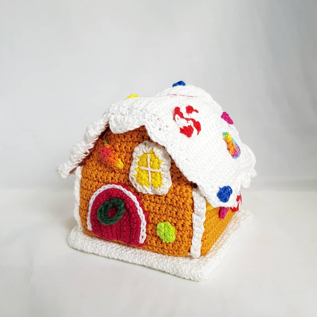 maison de pain d'épice - création en crochet