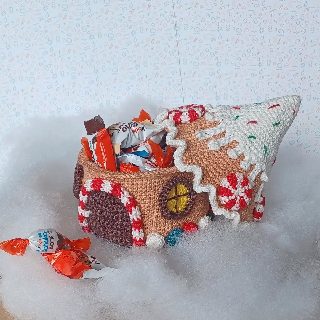 maison pain d'épices  - création en crochet