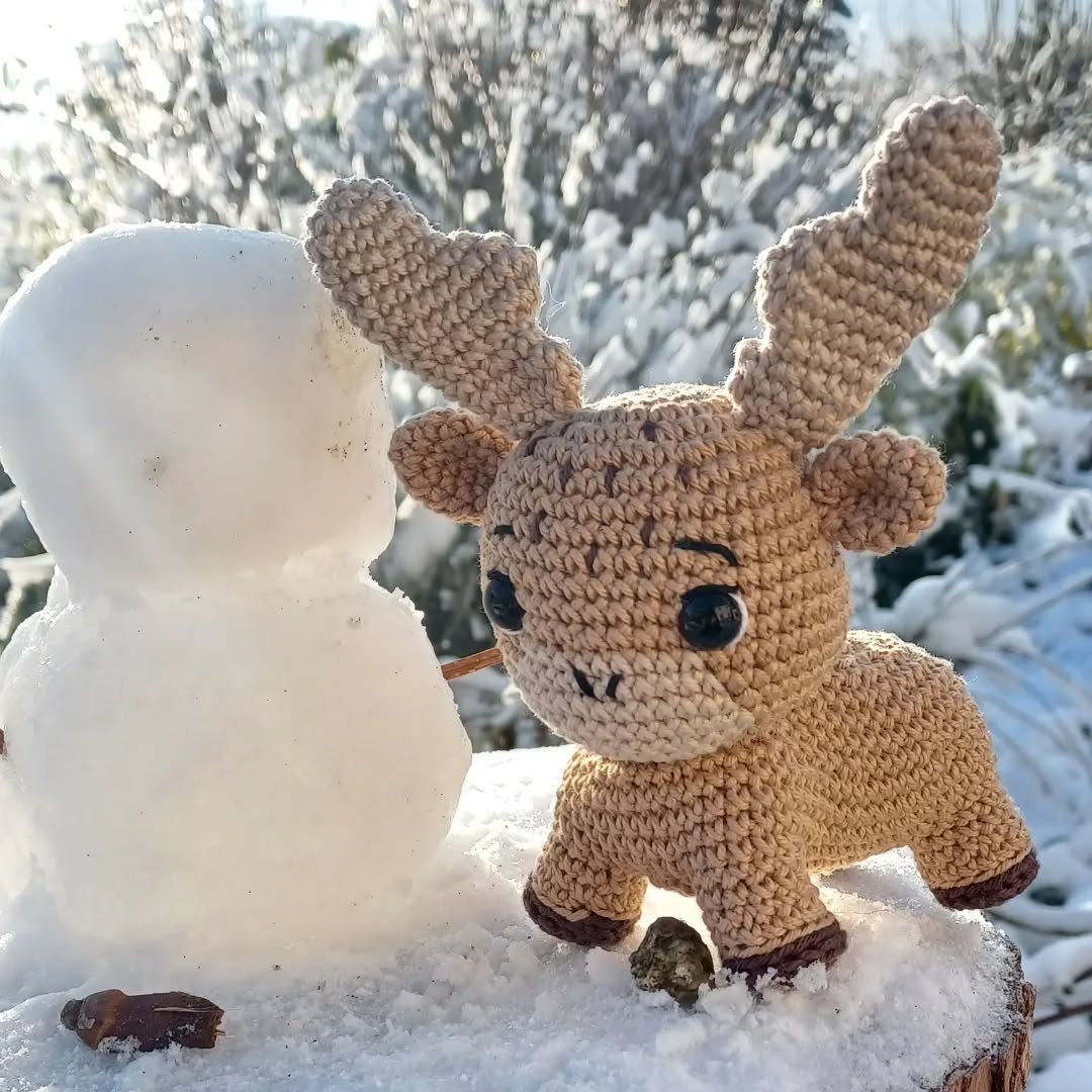 Malice le renne - création en crochet