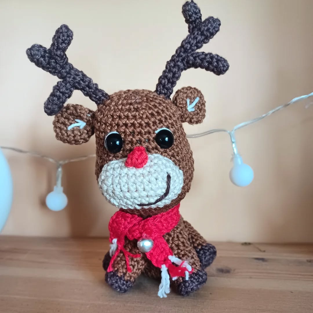 Fripon le renne - création en crochet