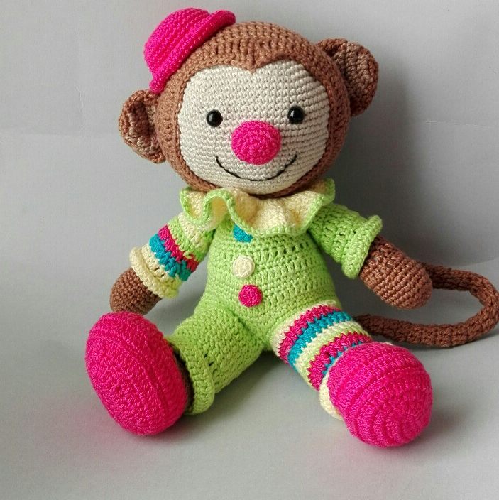 Zazou le singe - création en crochet