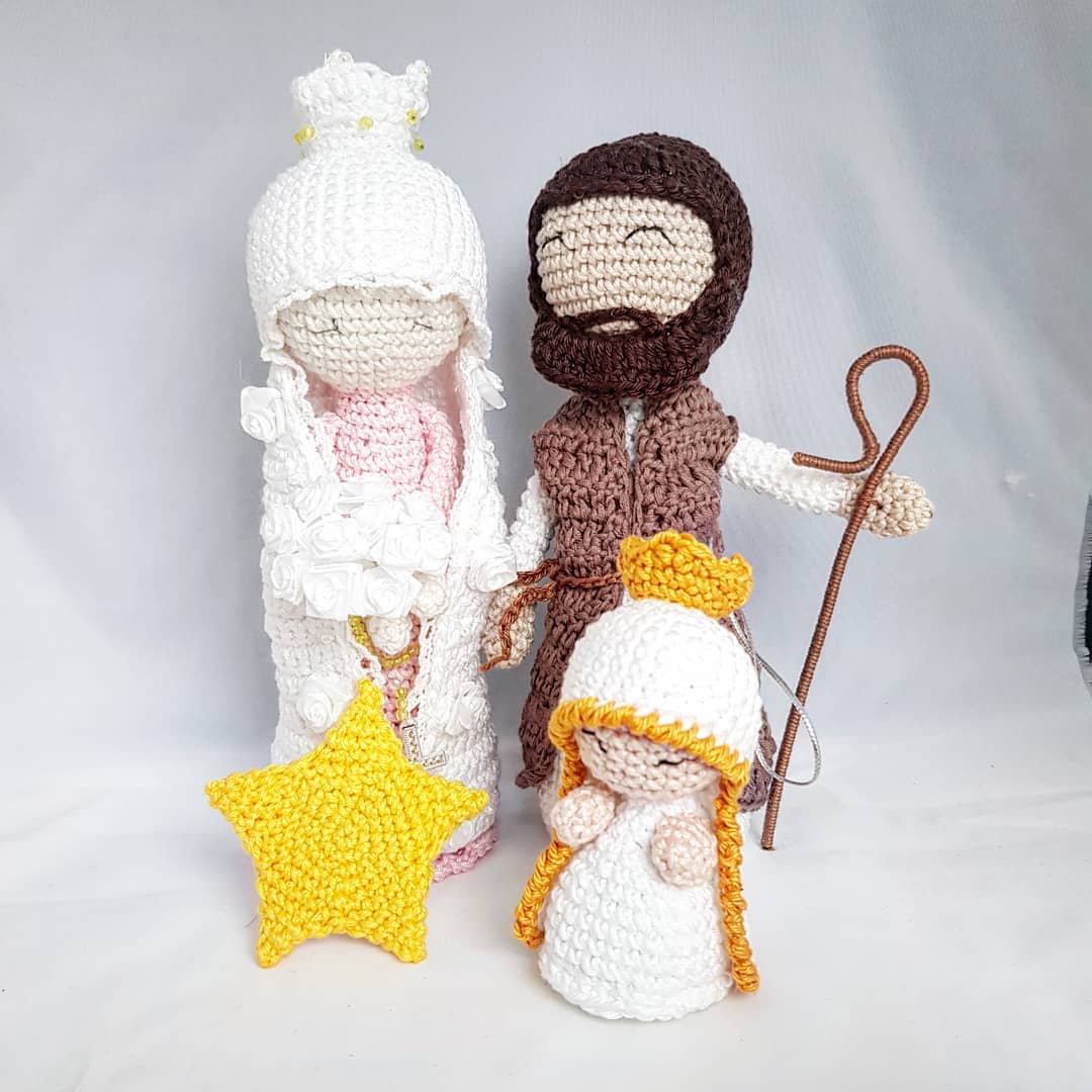 Joseph et Marie - création en crochet